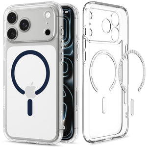 Spigen iPhone 18 Pro Max Ultra Hybrid (MagFit) - Clear Deep Blue - product view 1