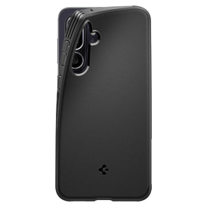 Spigen Galaxy M56 5G Case – Essential Sand Blast — Matte Black, rear texture and camera opening