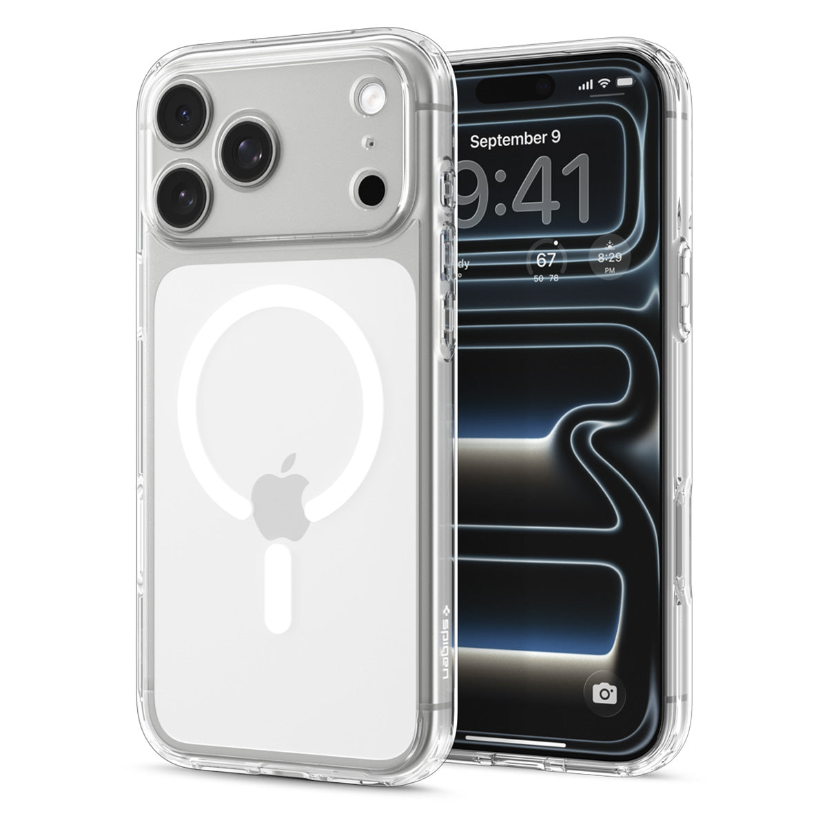 Spigen iPhone 18 Pro Ultra Hybrid (MagFit) - Clear White - case detail 59