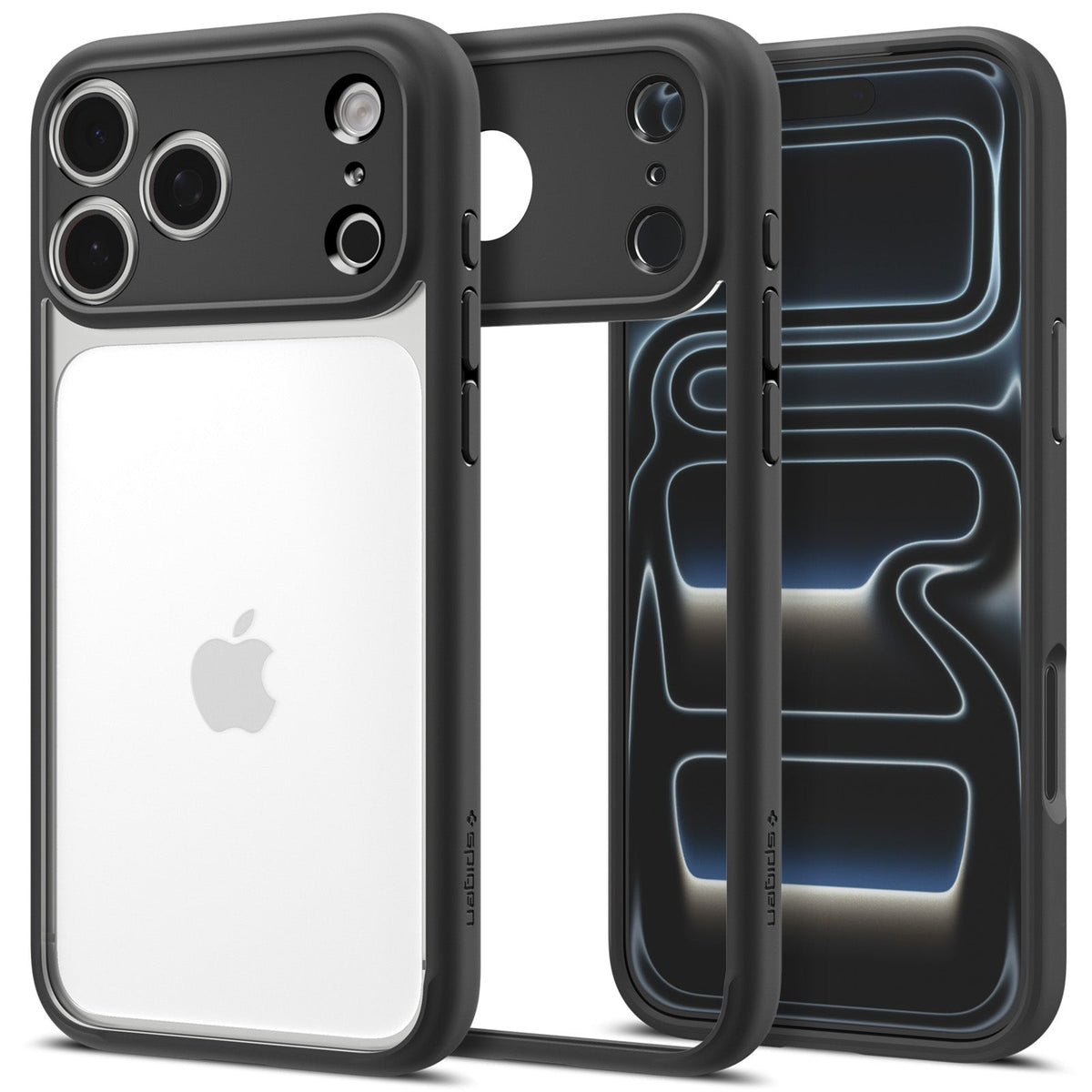 Spigen iPhone 18 Pro Ultra Hybrid - Matte Black - product view 2
