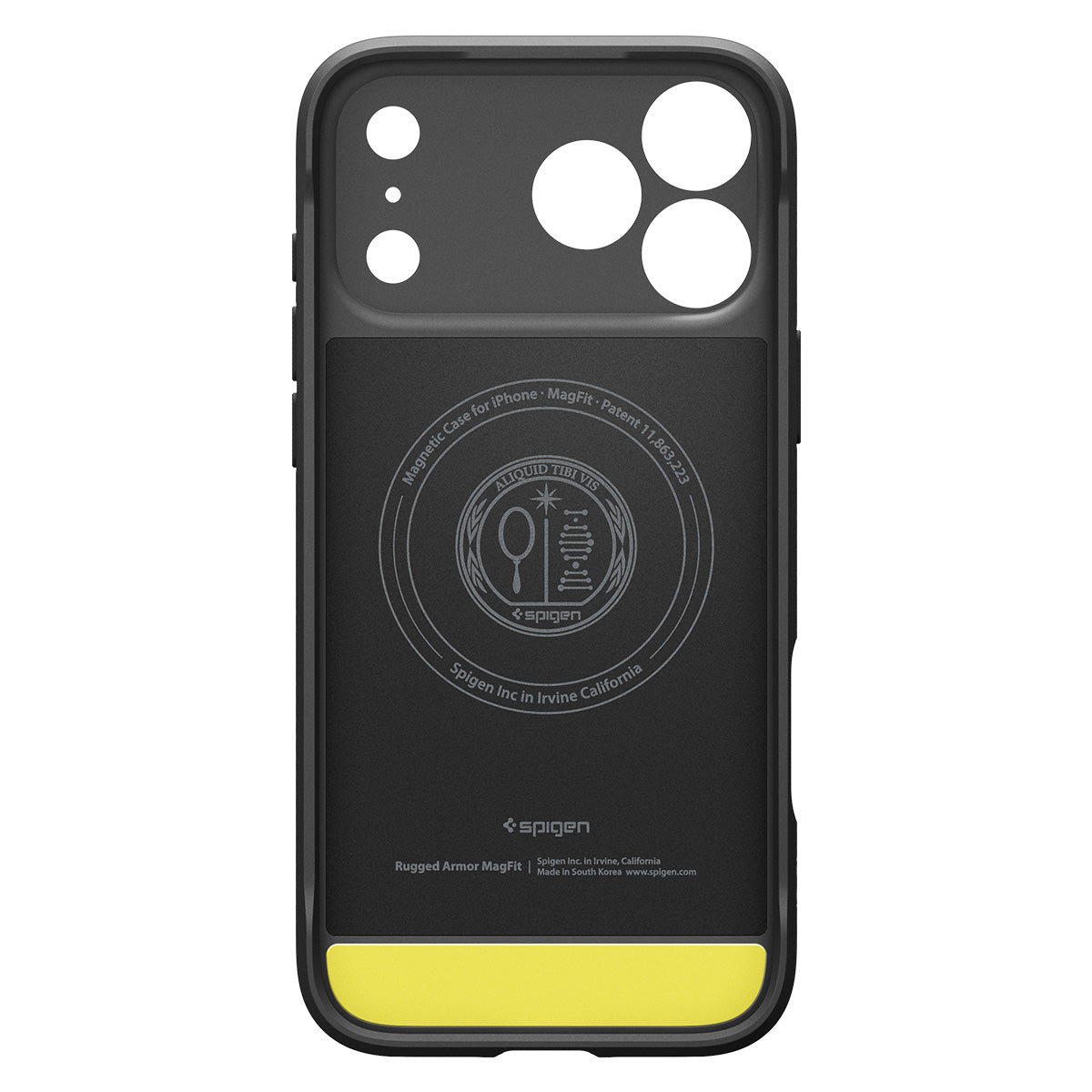 Spigen iPhone 18 Pro Rugged Armor (MagFit) - Matte Black - case detail 8