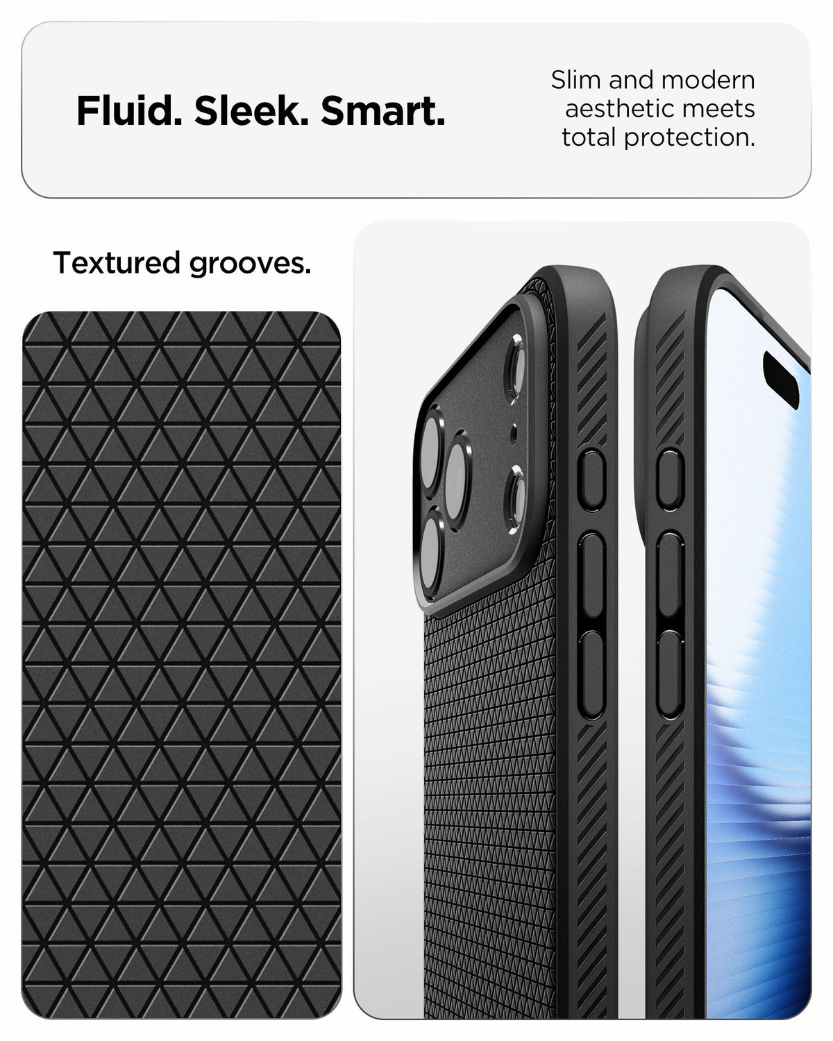 Spigen iPhone 18 Pro Max Liquid Air - Matte Black - feature illustration 41
