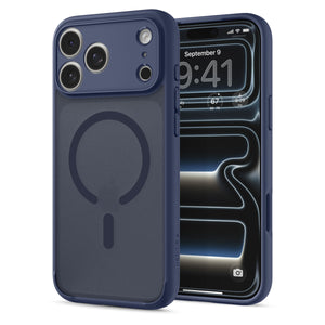 Spigen iPhone 18 Pro Ultra Hybrid Matte (MagFit) - Frost Deep Blue - case detail 46