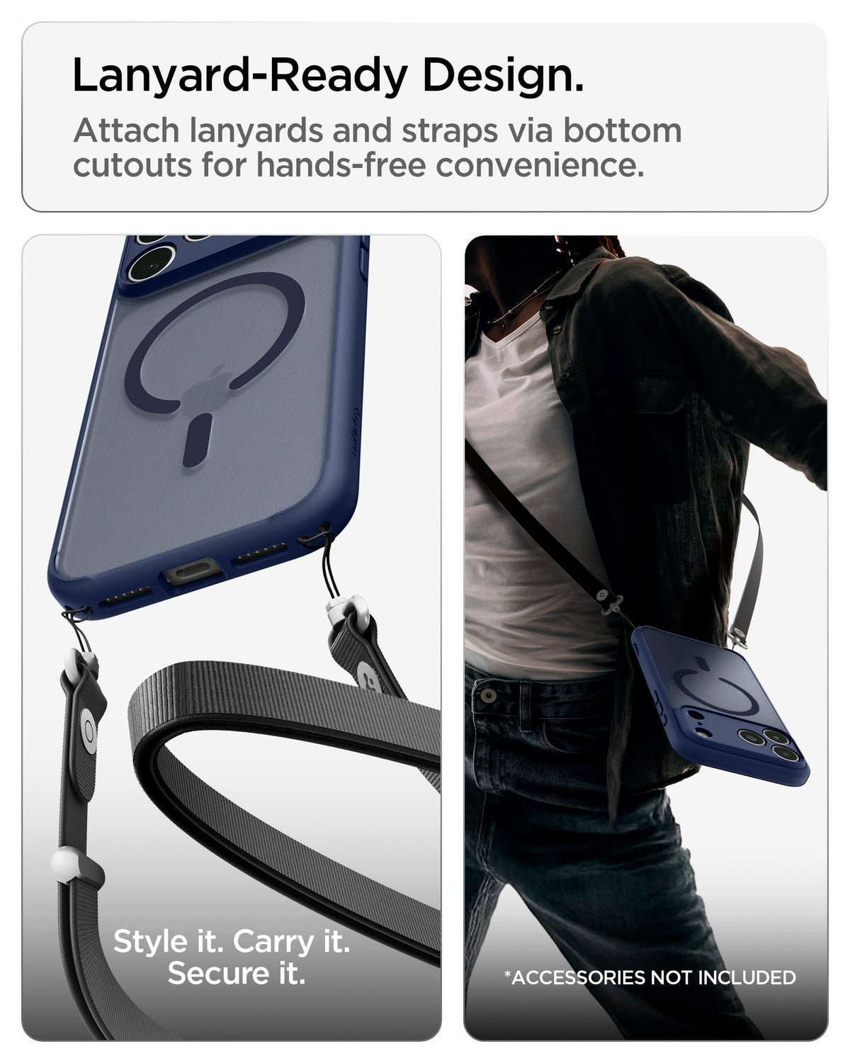 Spigen iPhone 18 Pro Ultra Hybrid Matte (MagFit) - Frost Deep Blue - feature illustration 86