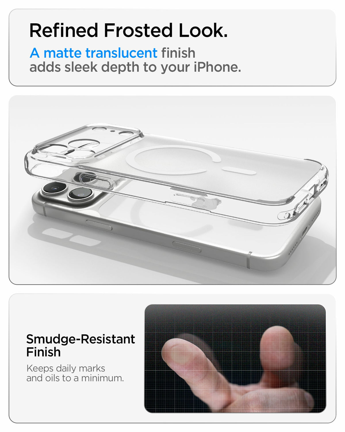 Spigen iPhone 18 Pro Max Ultra Hybrid Matte (MagFit) - Frost White - feature illustration 82