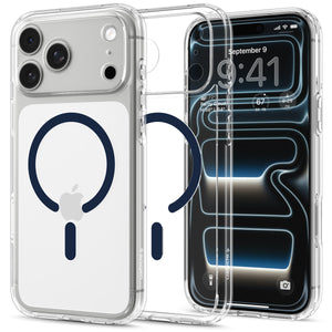 Spigen iPhone 18 Pro Ultra Hybrid (MagFit) - Clear Deep Blue - product view 6