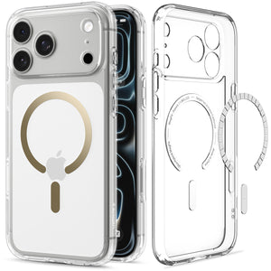 Spigen iPhone 18 Pro Ultra Hybrid (MagFit) - Clear Gold - product view 2