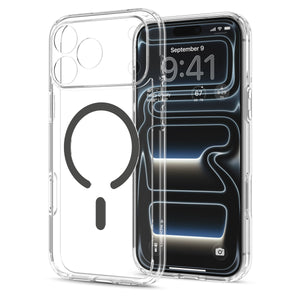 Spigen iPhone 18 Pro Ultra Hybrid (MagFit) - Clear Graphite - case detail 34