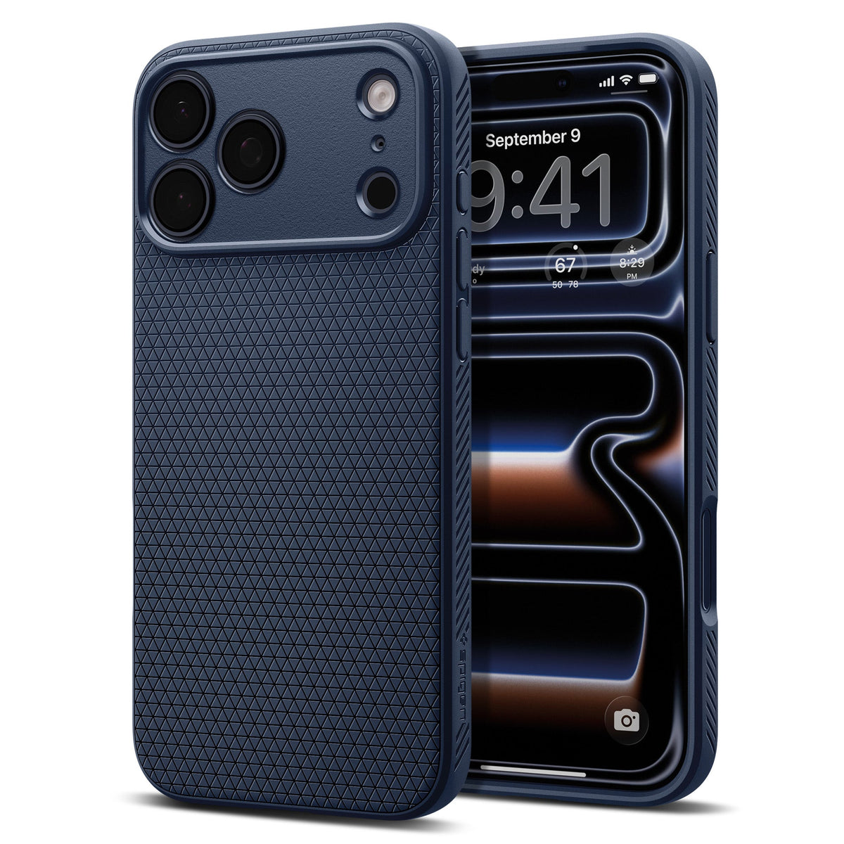 Spigen iPhone 18 Pro Max Liquid Air - Navy Blue - product view 3