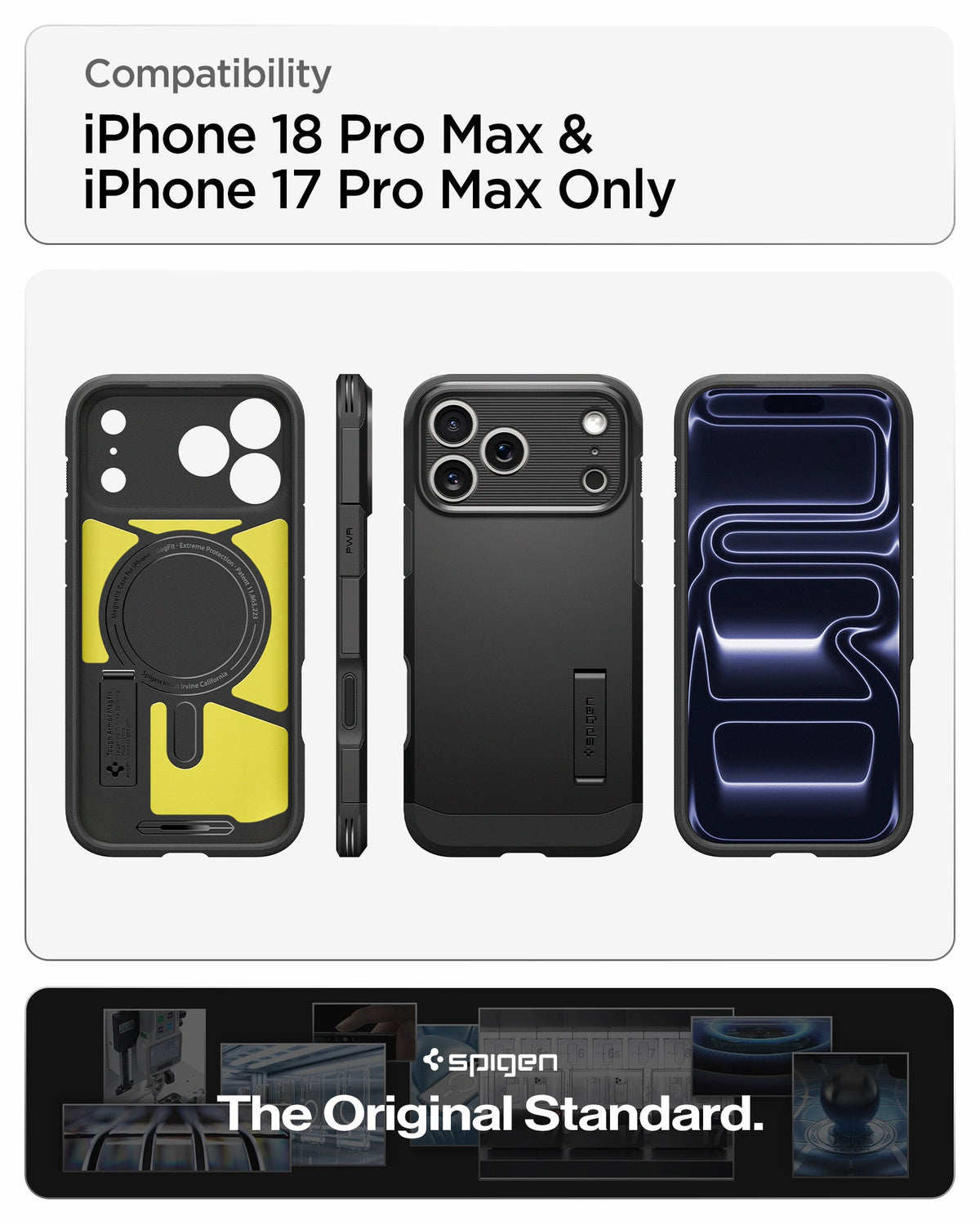 Spigen iPhone 18 Pro Max Tough Armor T (MagFit) - Black - feature illustration 40