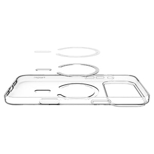 Spigen iPhone 18 Pro Max Liquid Crystal MagFit - Clear White - case detail 6