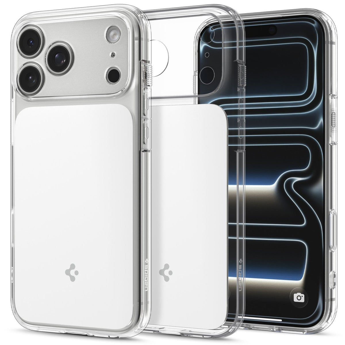 Spigen iPhone 18 Pro Ultra Hybrid T (MagFit) - Glossy White - product view 2