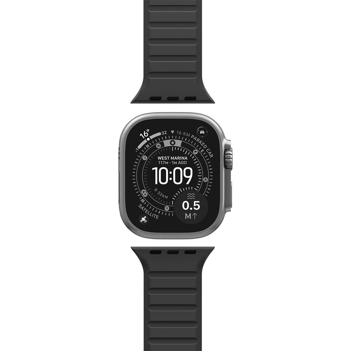 Active Black Gray Athlex Air M Apple Watch band product view 07