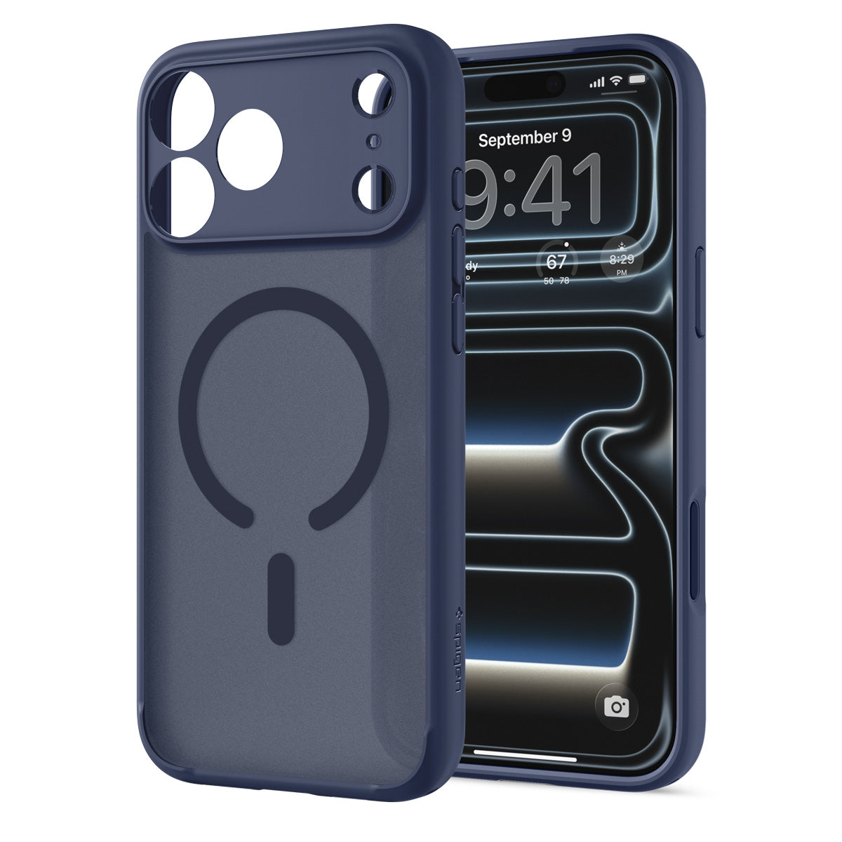 Spigen iPhone 18 Pro Max Ultra Hybrid Matte (MagFit) - Frost Deep Blue - case detail 43