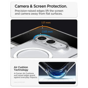 Spigen iPhone Duo Air Skin MagFit raised edges and Air Cushion corner protection