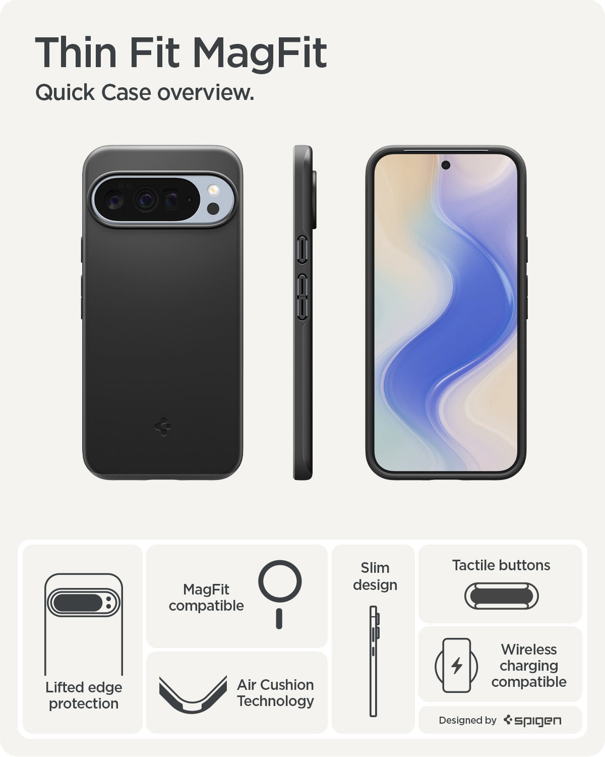 Spigen Pixel 10 Pro XL Case Thin Fit (MagFit) view 8