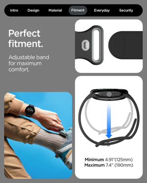 Spigen Google Pixel Watch 5 (41mm) Band – Nano Pop - Black Sesame - official image 8