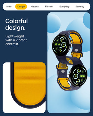 Spigen Google Pixel Watch 5 (41mm) Band – Nano Pop - Blueberry Navy - official image 11