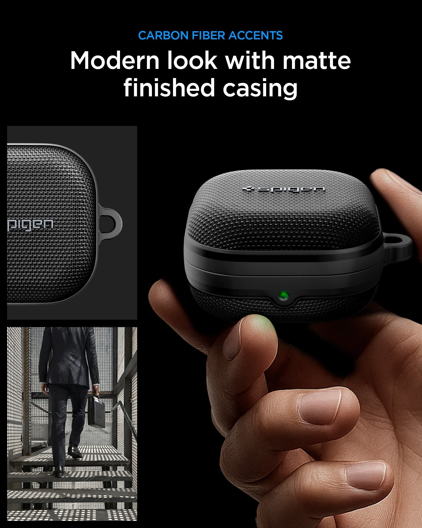 Spigen Galaxy Buds 4 Pro Case - Classic Fit - Black - image 10