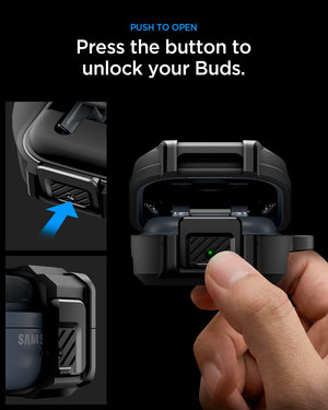 Spigen Galaxy Buds 4 Case - Lock Fit - Matte Black - image 15