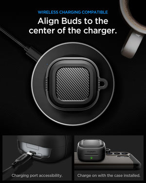 Spigen Galaxy Buds 4 Pro Case - Rugged Armor - Matte Black - image 13
