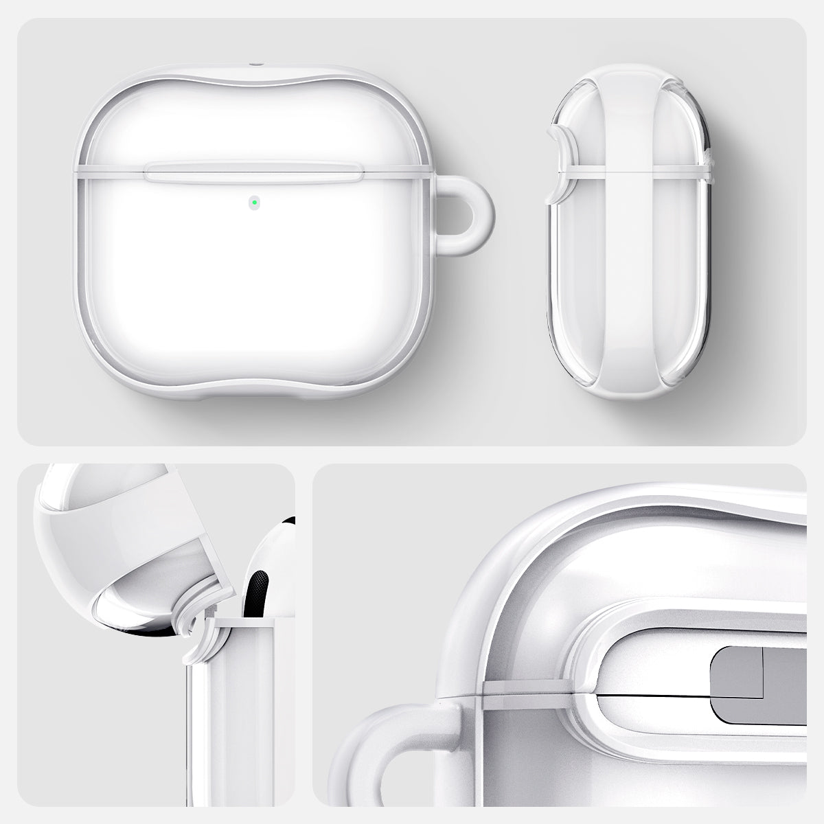 Spigen AirPods 4 Case Ultra Hybrid view 15