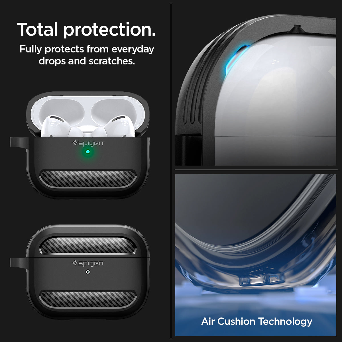 Spigen AirPods Pro 2 Case Rugged Armor view 17