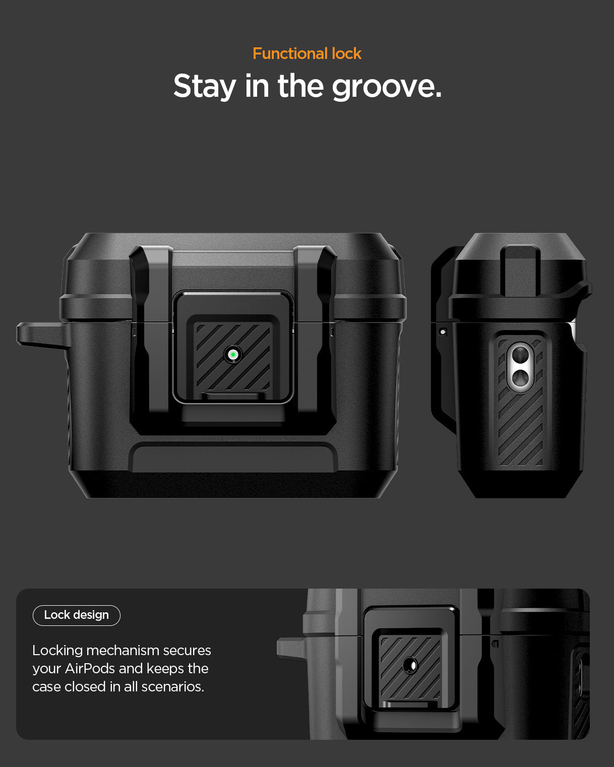 Spigen AirPods Pro 3 Case Lock Fit view 8