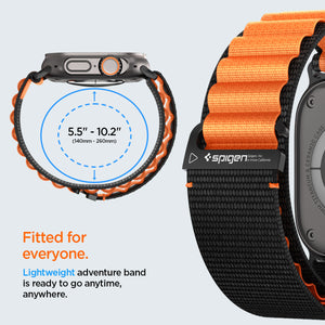 Spigen Apple Watch 49/46/45/44mm Band – WBF1 – Black Orange – product detail image 10