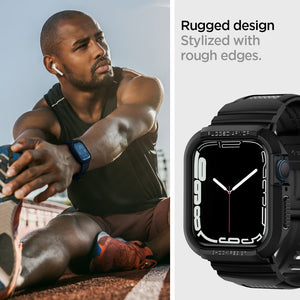 Spigen Apple Watch Series (45mm/44mm) Case + Case Rugged Armor Pro view 12