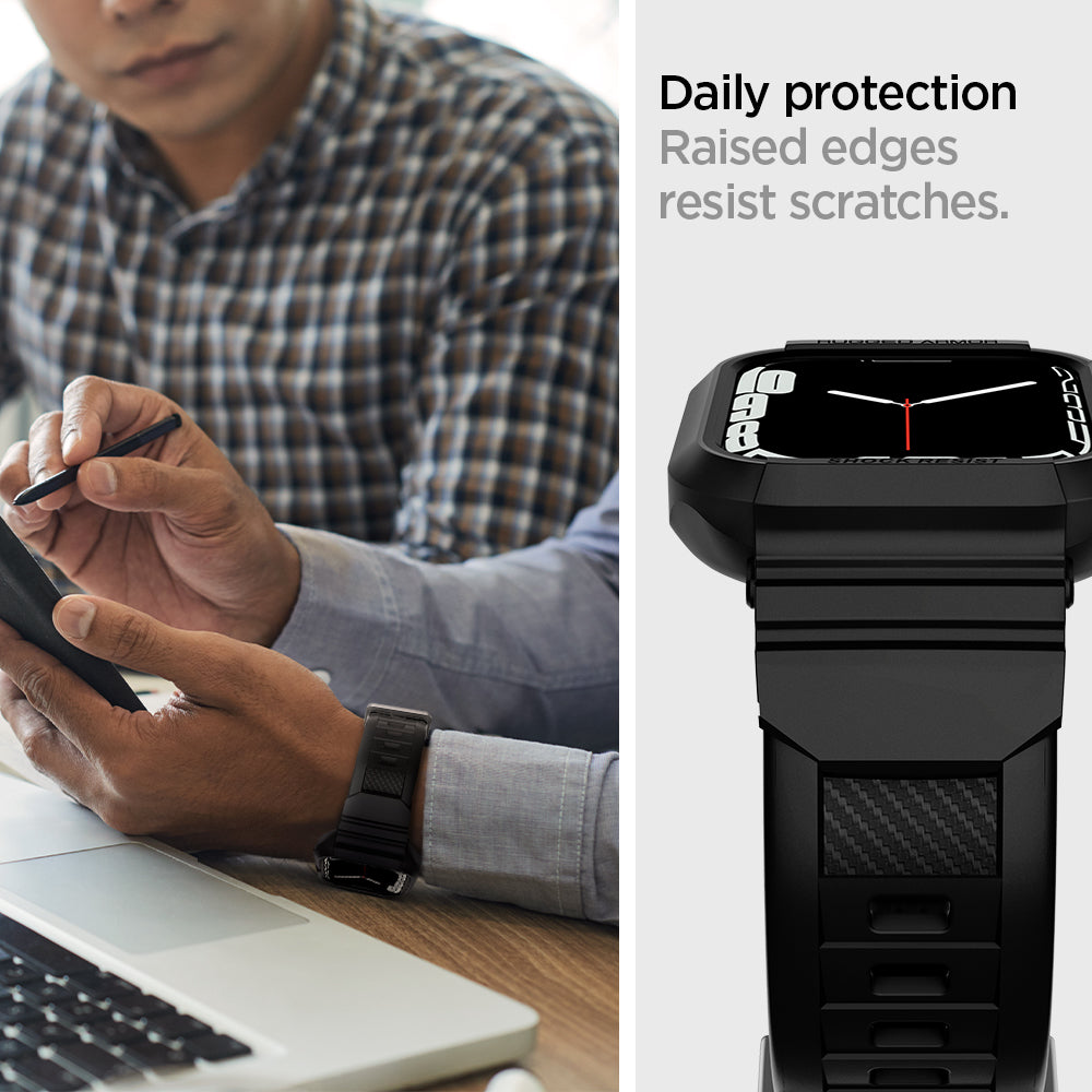 Spigen Apple Watch Series (45mm/44mm) Case + Case Rugged Armor Pro view 13
