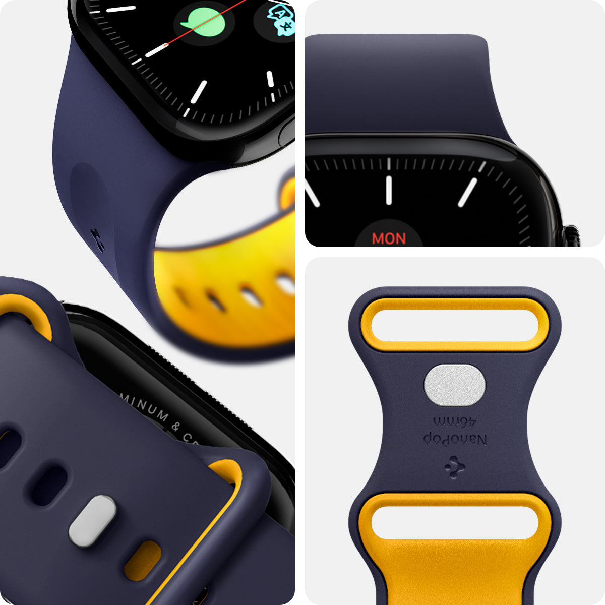 Spigen Apple Watch 42/41/40/38mm Band – Nano Pop – Blueberry Navy – detail image 23