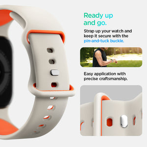 Spigen Apple Watch 42/41/40/38mm Band – Nano Pop – Orange Beige – detail image 73