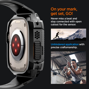 Spigen Apple Watch Ultra 3/2/1 (49mm) Case + Case Rugged Armor Pro view 17