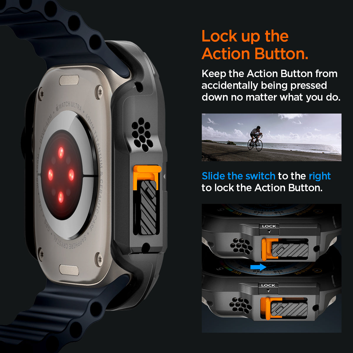 Spigen Apple Watch Ultra 3/2/1 (49mm) Case Lock Fit view 18