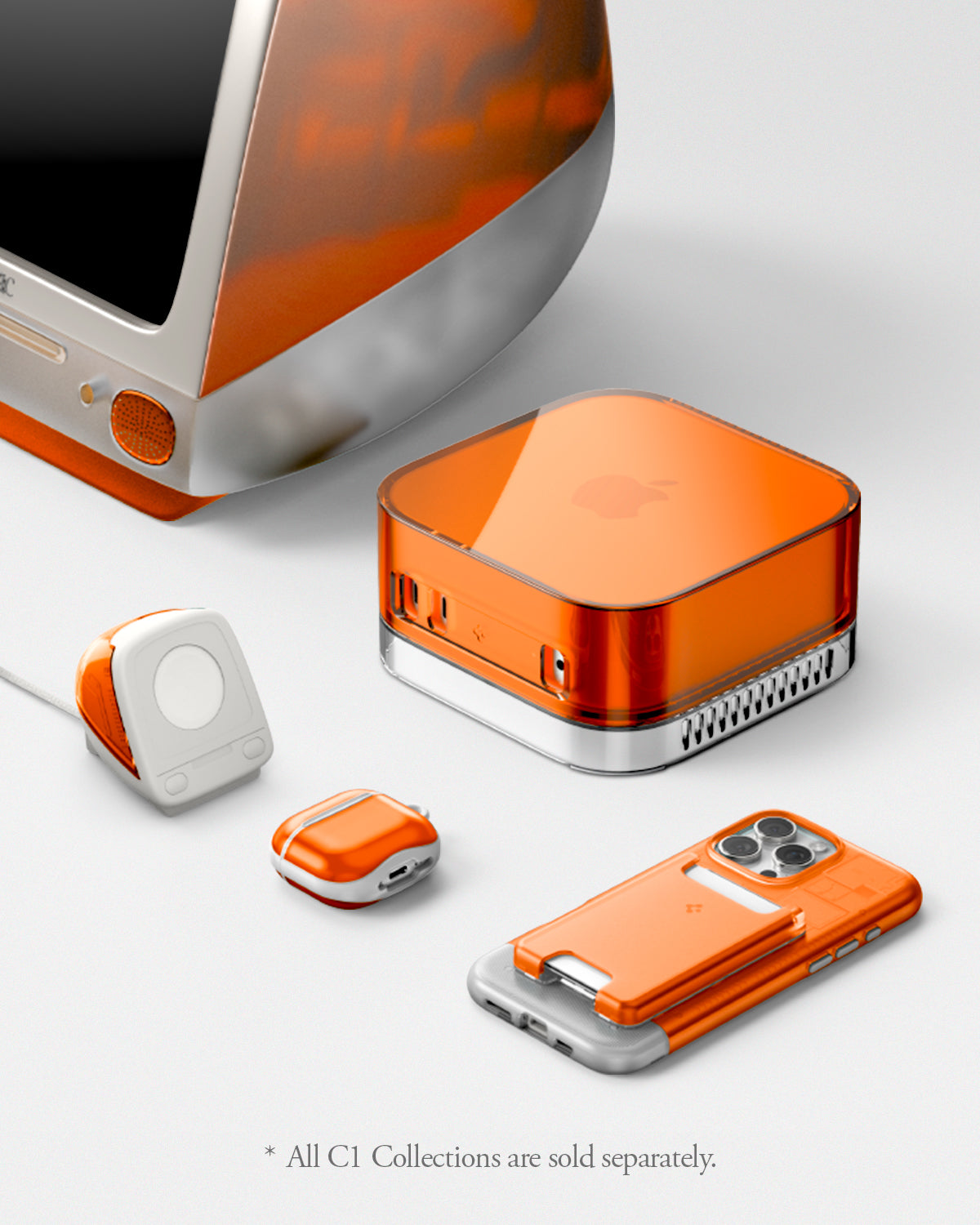 Spigen Classic C1 Apple Watch charger stand - Tangerine - image 15