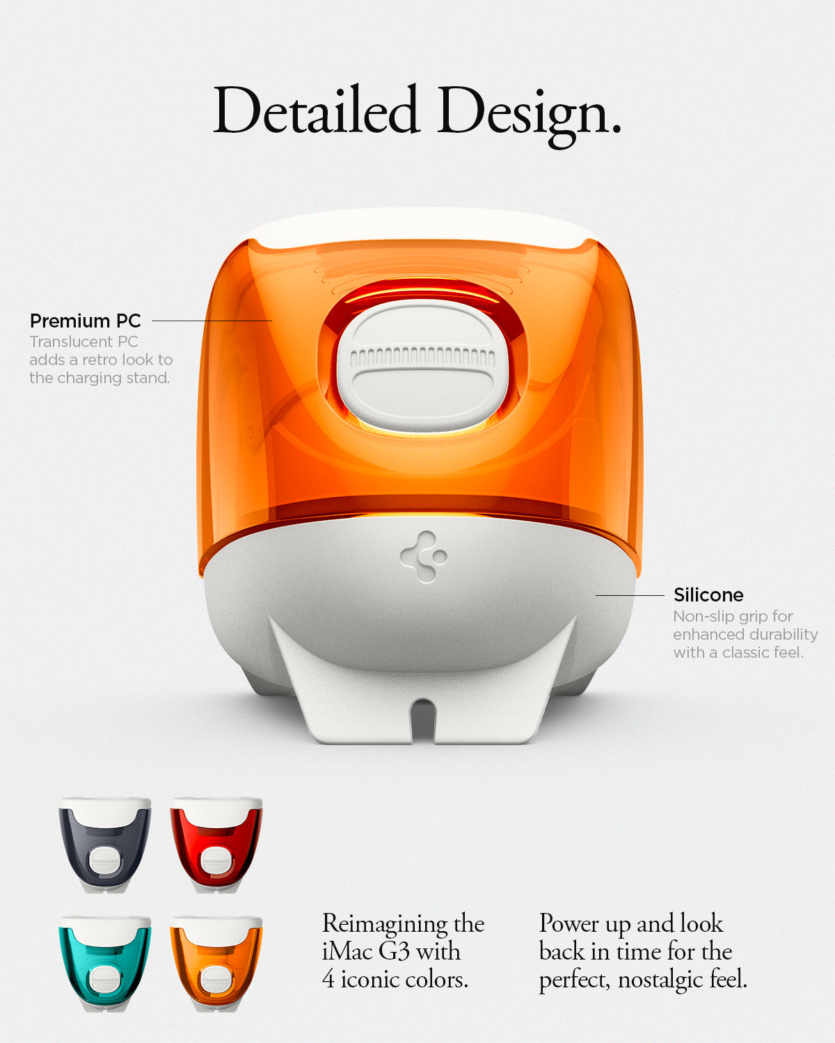 Spigen Classic C1 Apple Watch charger stand - Tangerine - image 18
