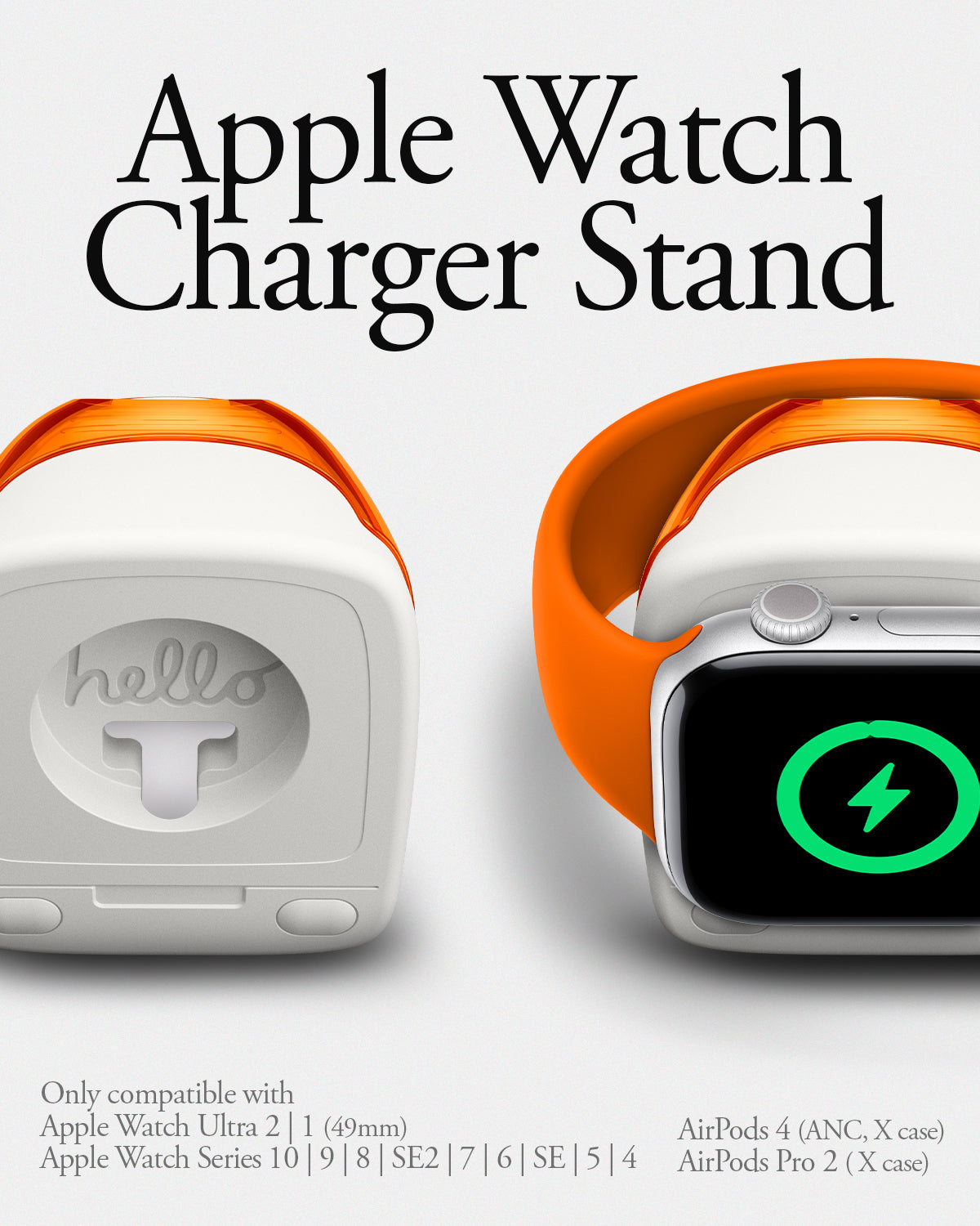Spigen Classic C1 Apple Watch charger stand - Tangerine - image 21