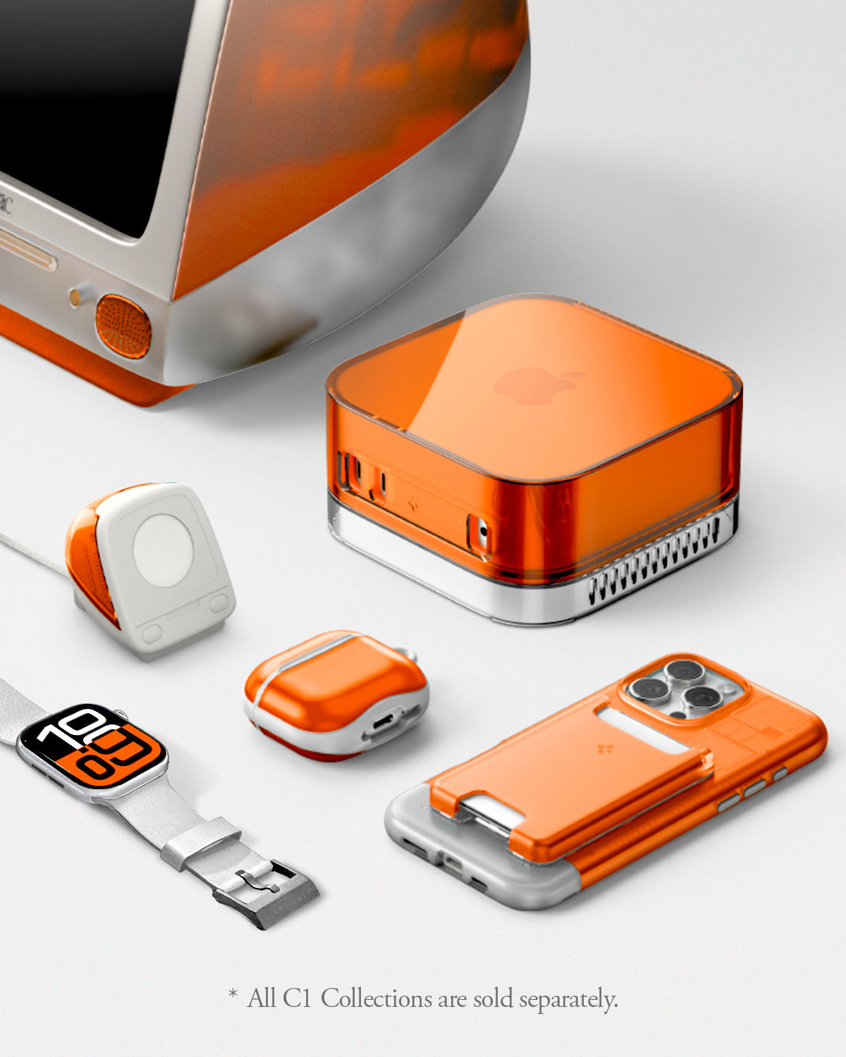 Spigen Classic C1 Apple Watch charger stand - Tangerine - image 22
