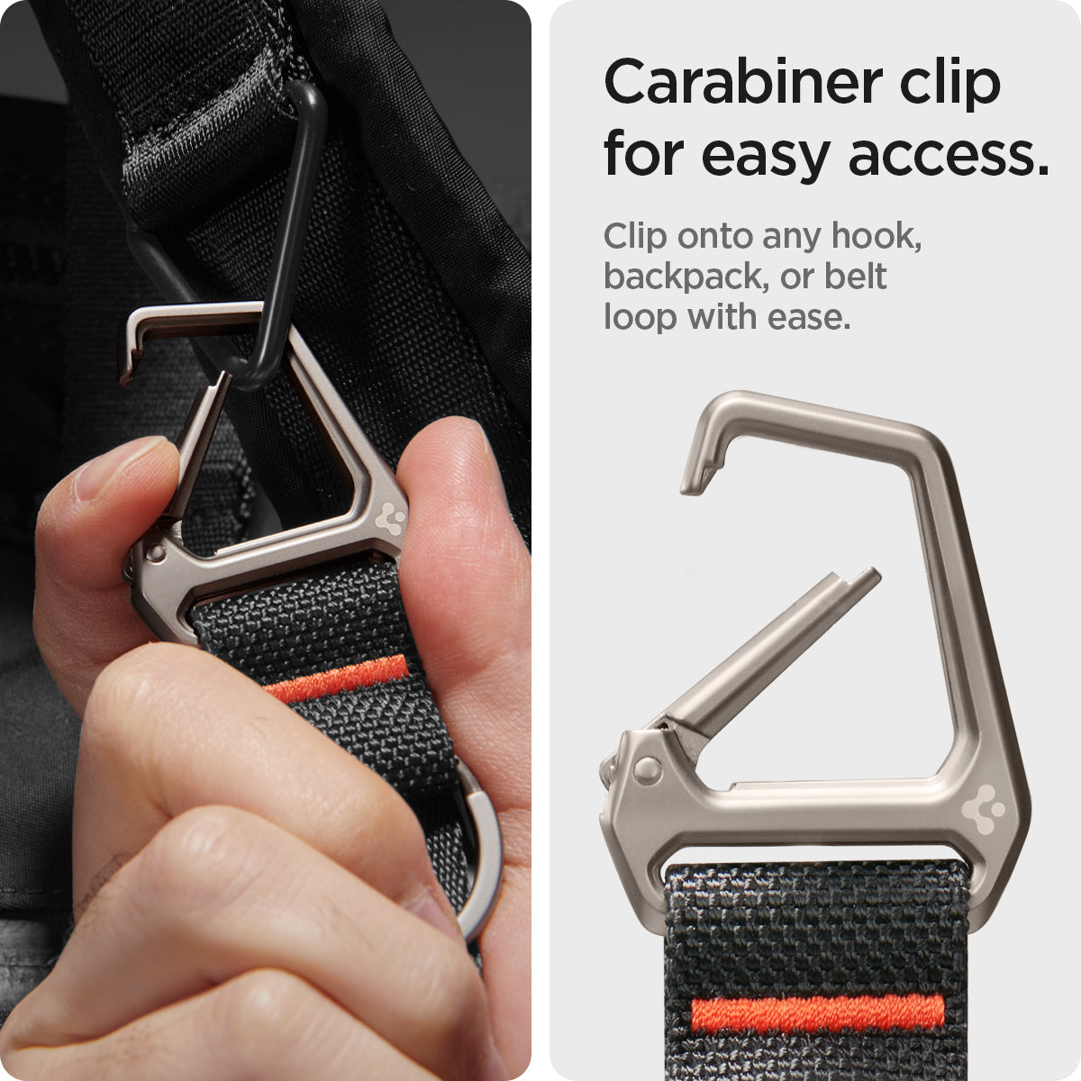 Spigen Universal Key Ring and Strap – Carabiner — product fit, construction or installation view 10