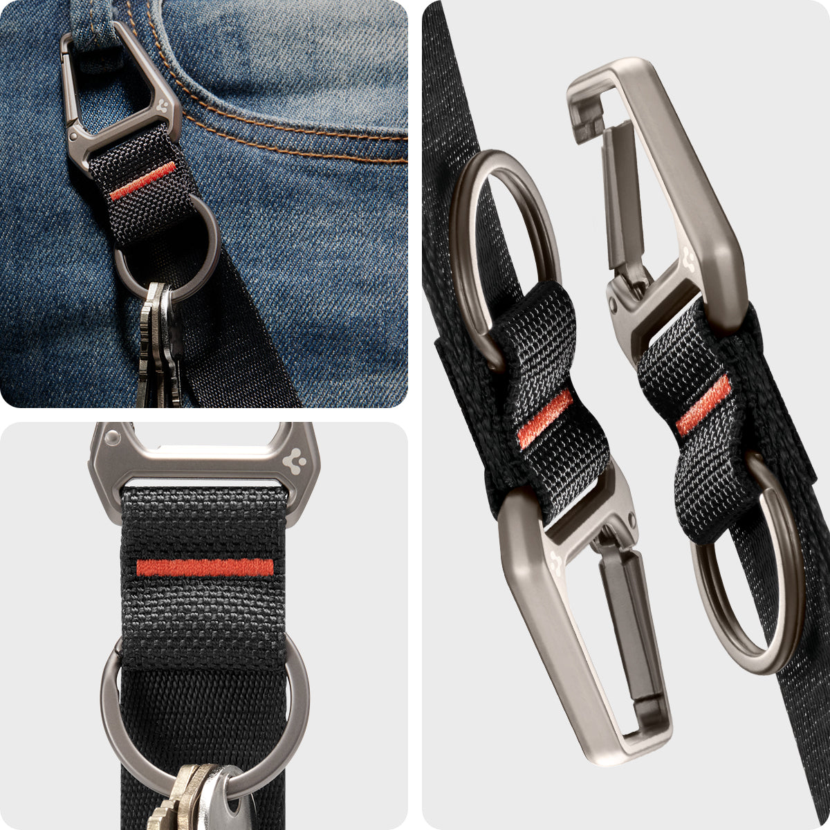 Spigen Universal Key Ring and Strap – Carabiner — product fit, construction or installation view 14