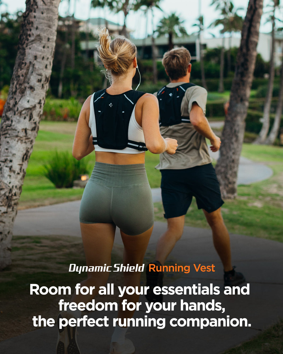 Spigen Running Vest – Dynamic Shield A720 — Black M–L, fit, construction or use view 10