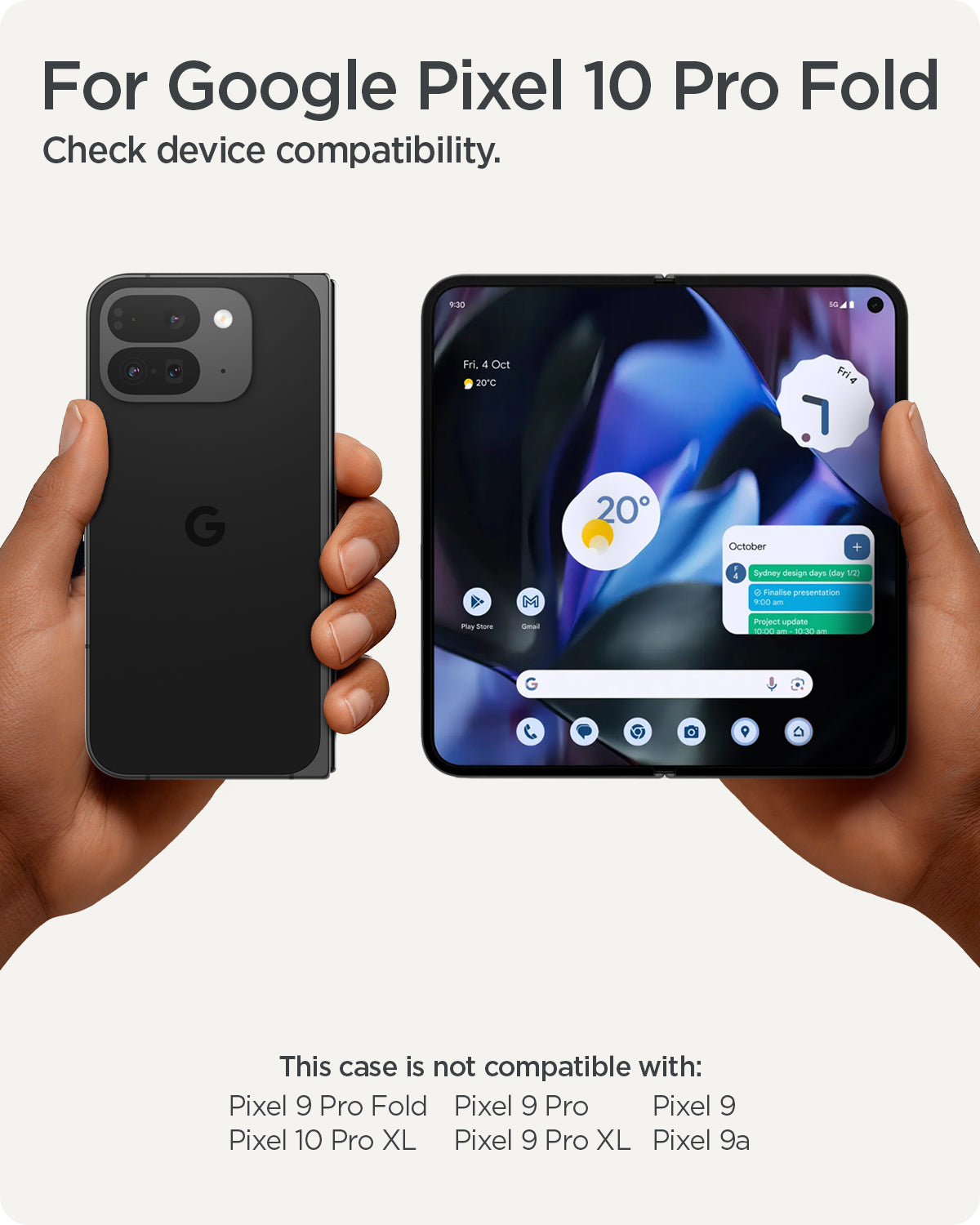 Spigen Pixel 10 Pro Fold Case Ultra Hybrid Metal Ring (MagFit) view 2