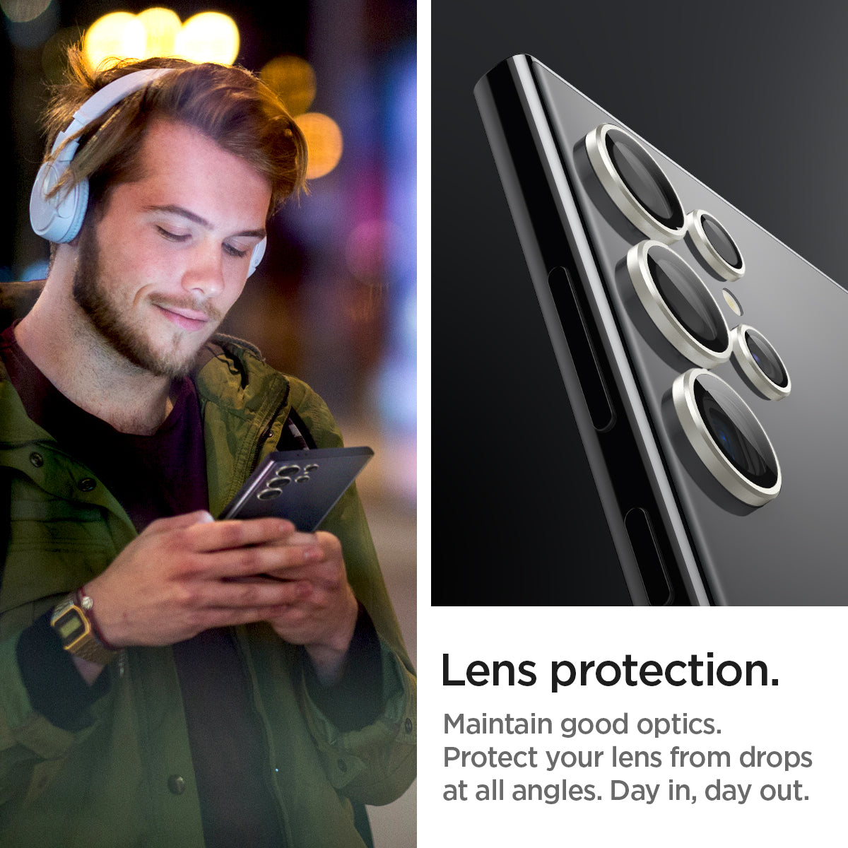 Spigen Galaxy S24 Ultra Lens Protector – Optik Pro EZ Fit (2 Pack) – Gray – product image 13
