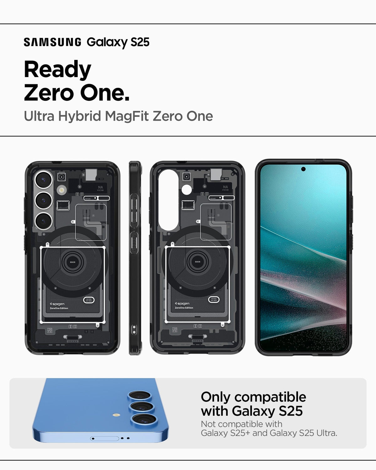 Spigen Galaxy S25 Case Ultra Hybrid MagFit Zero One view 11