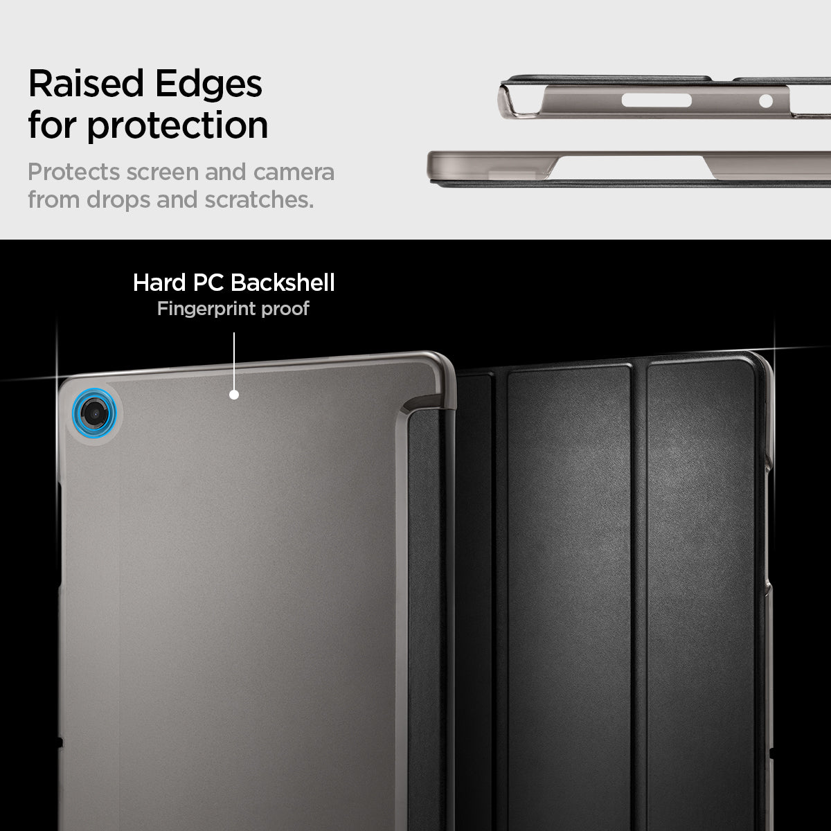 Spigen Galaxy Tab A11 Plus / A9 Plus Case – Smart Fold — product fit, construction or installation view 37