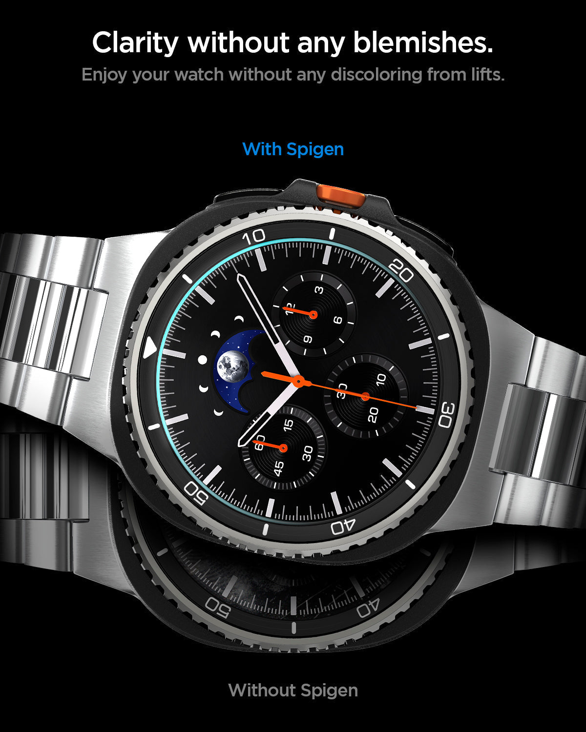 Spigen Galaxy Watch 8 Classic (46mm) Screen Protector GLAS.tR EZ Fit (2 Pack) view 10