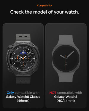 Spigen Galaxy Watch 8 Classic (46mm) Case Rugged Armor view 4