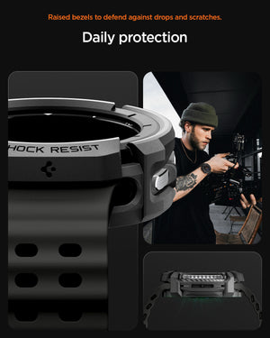 Spigen Galaxy Watch 8 Classic (46mm) Case Rugged Armor view 12