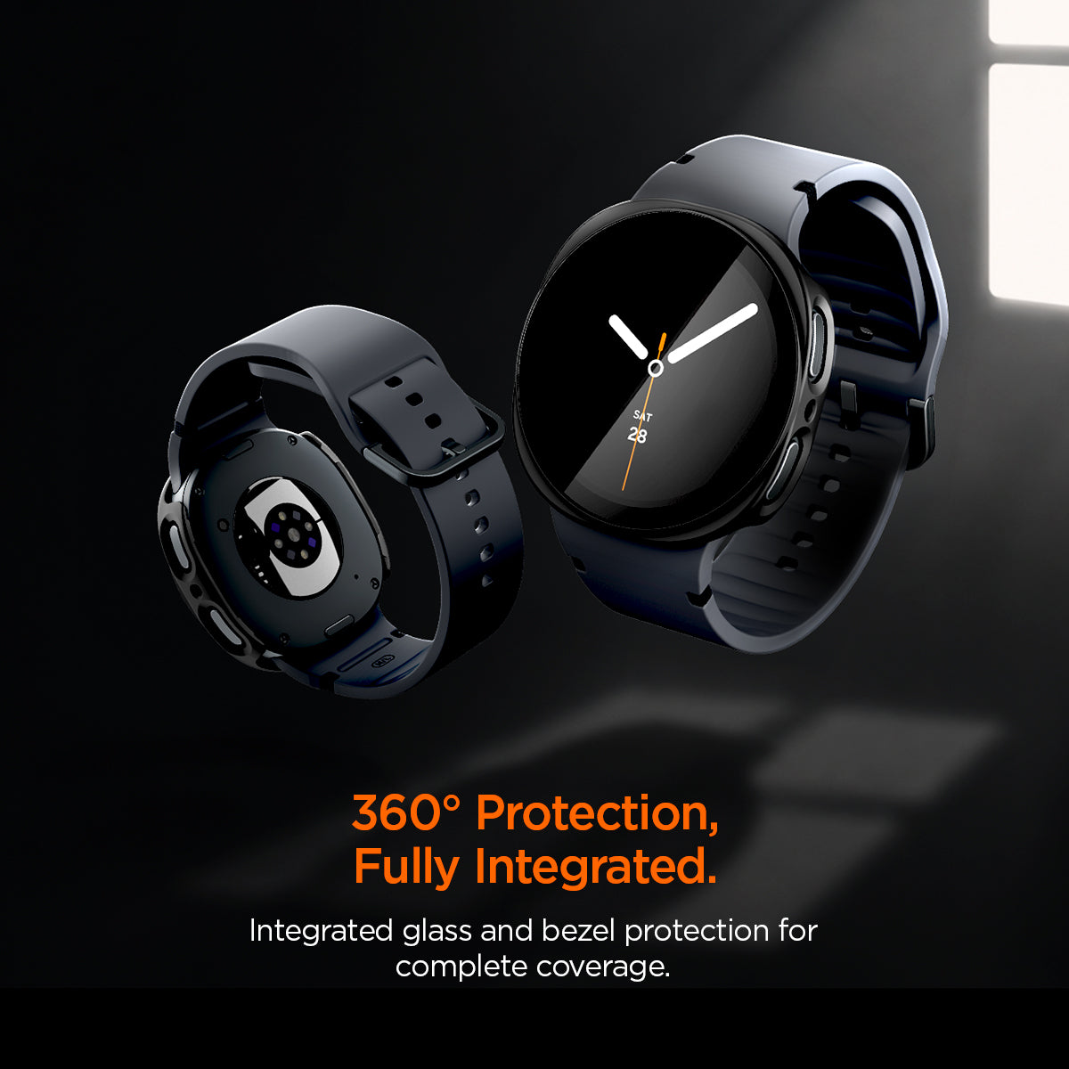 Thin Fit 360 integrated glass and bezel protection for Galaxy Watch 9 44mm